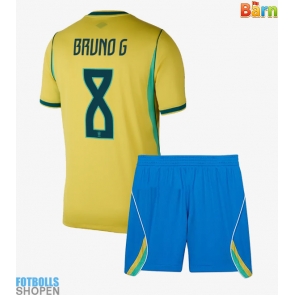 Billiga Brasilien Bruno Guimaraes #8 Hemmatröja Barn VM 2026 Kortärmad (+ Korta byxor)